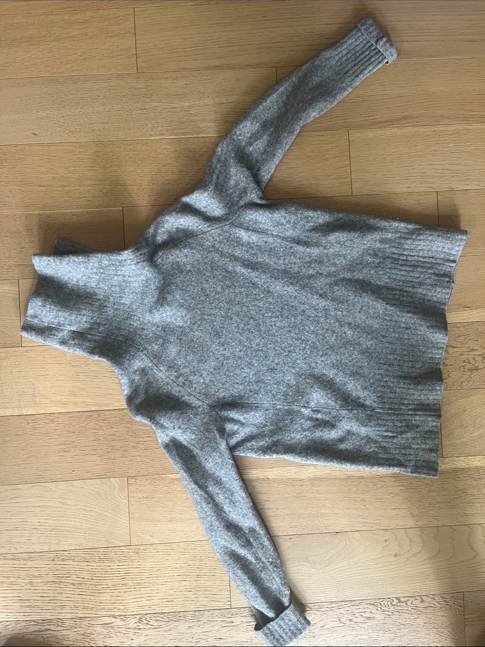 Babaton Merino Wool Grey Turtleneck Sweater - Women's Cozy Knit